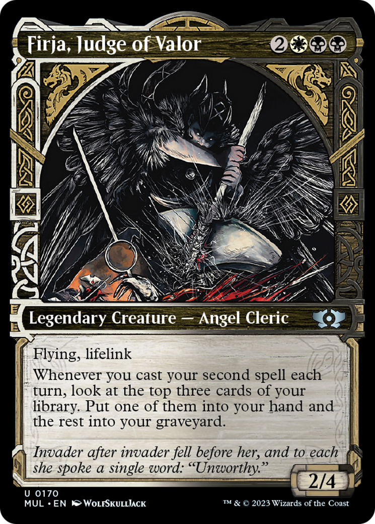 Firja, Judge of Valor (Halo Foil) [Multiverse Legends] | Odin's Place