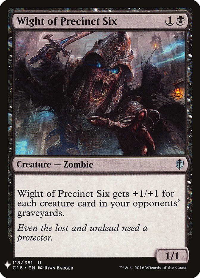 Wight of Precinct Six [Mystery Booster] | Odin's Place