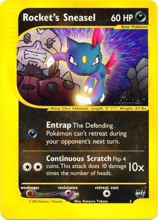 Rocket's Sneasel (5) (Winner) [Best of Promos] | Odin's Place
