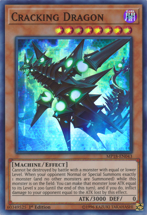 Cracking Dragon [MP18-EN043] Super Rare | Odin's Place