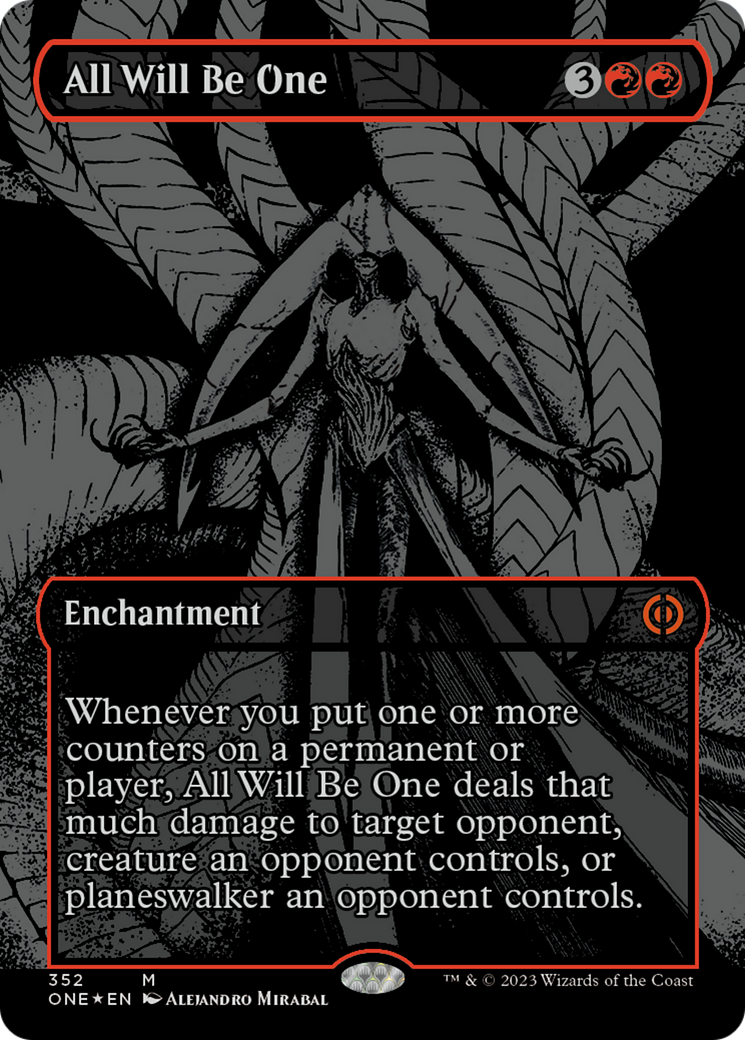 All Will Be One (Oil Slick Raised Foil) [Phyrexia: All Will Be One] | Odin's Place