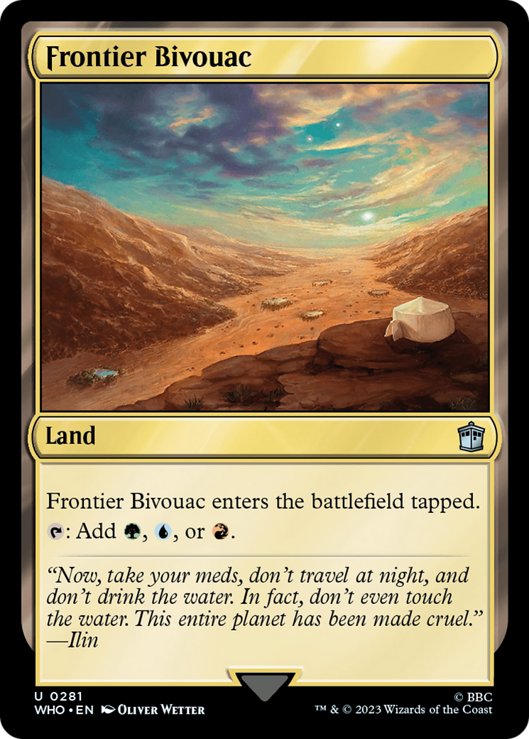 Frontier Bivouac [Doctor Who] | Odin's Place