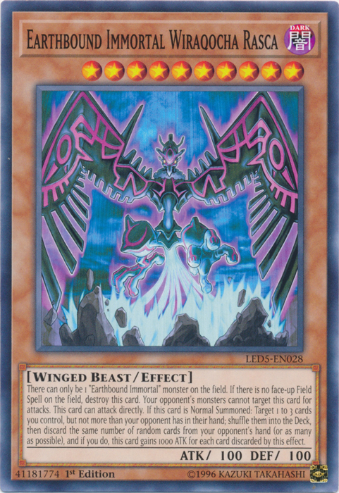 Earthbound Immortal Wiraqocha Rasca [LED5-EN028] Common | Odin's Place