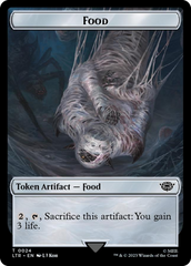 Tentacle // Food (0024) Double-Sided Token (Surge Foil) [The Lord of the Rings: Tales of Middle-Earth Tokens] | Odin's Place