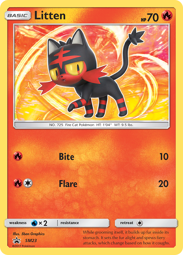 Litten (SM23) [Sun & Moon: Black Star Promos] | Odin's Place