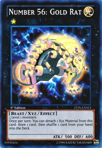 Number 56: Gold Rat [ZTIN-EN013] Super Rare | Odin's Place