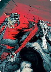 Vorinclex, Monstrous Raider 2 Art Card (Gold-Stamped Signature) [Kaldheim Art Series] | Odin's Place