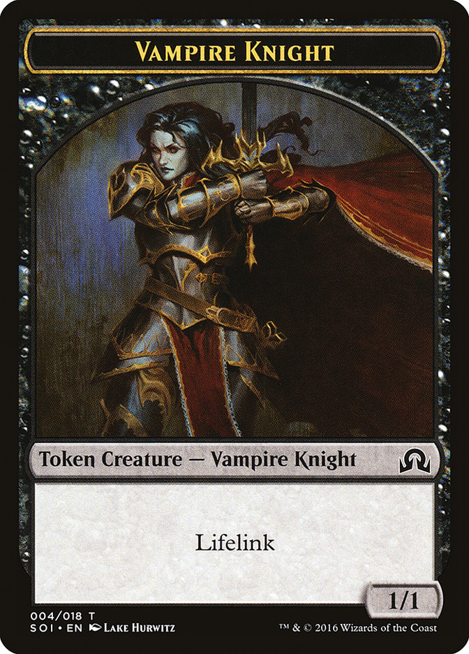 Vampire Knight Token (4) [Shadows over Innistrad Tokens] | Odin's Place