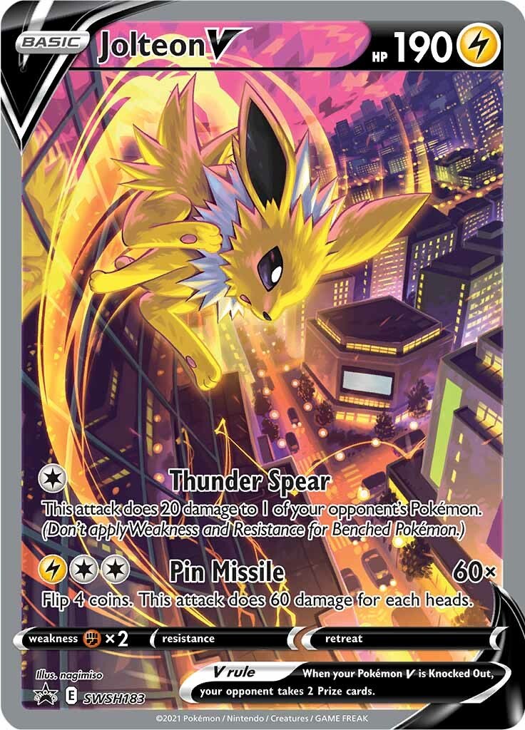 Jolteon V (SWSH183) [Sword & Shield: Black Star Promos] | Odin's Place