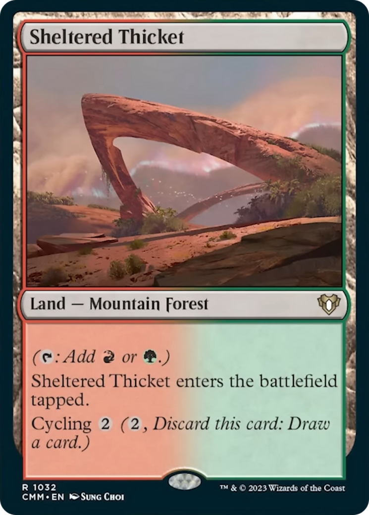 Sheltered Thicket [Commander Masters] | Odin's Place