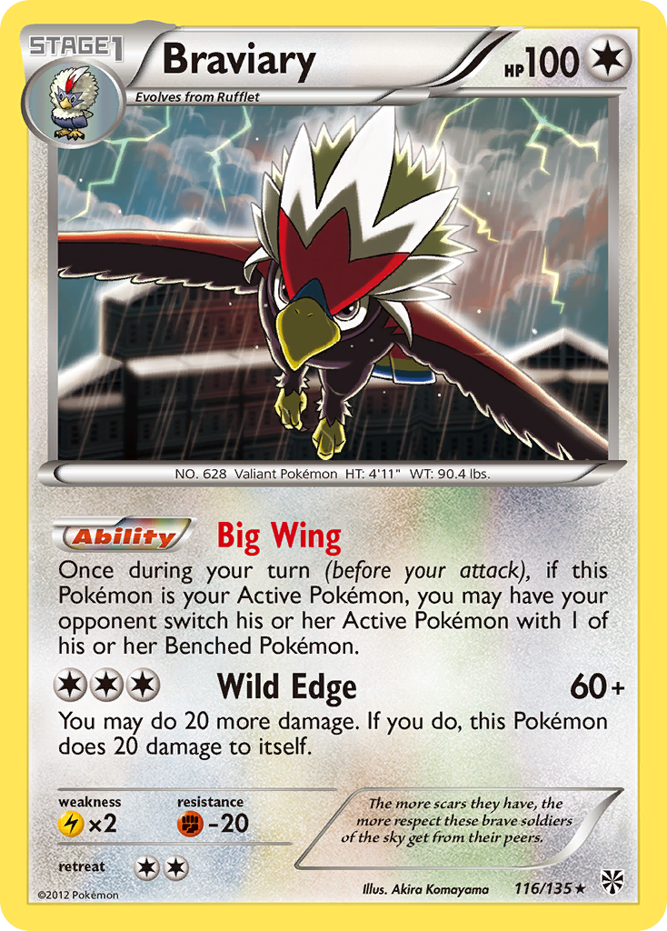 Braviary (116/135) [Black & White: Plasma Storm] | Odin's Place