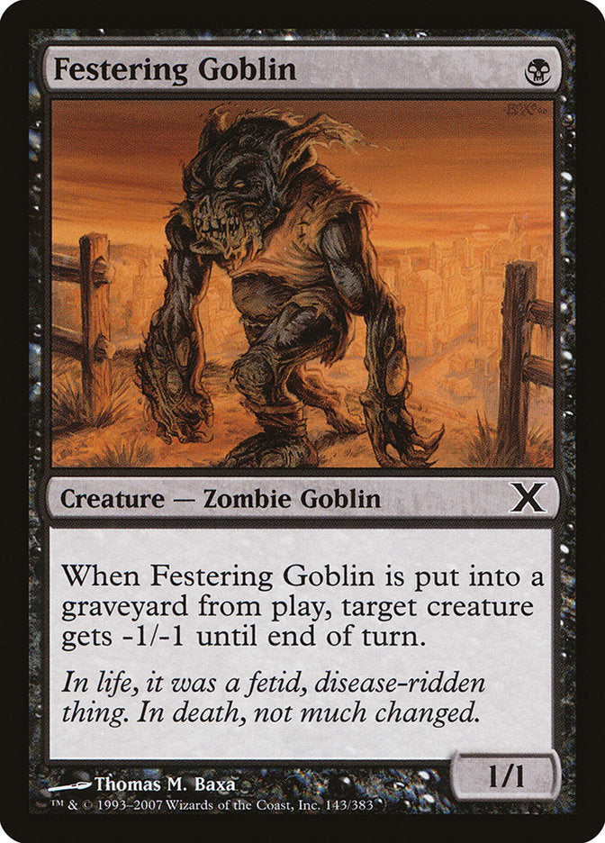 Festering Goblin (143) [Tenth Edition] | Odin's Place