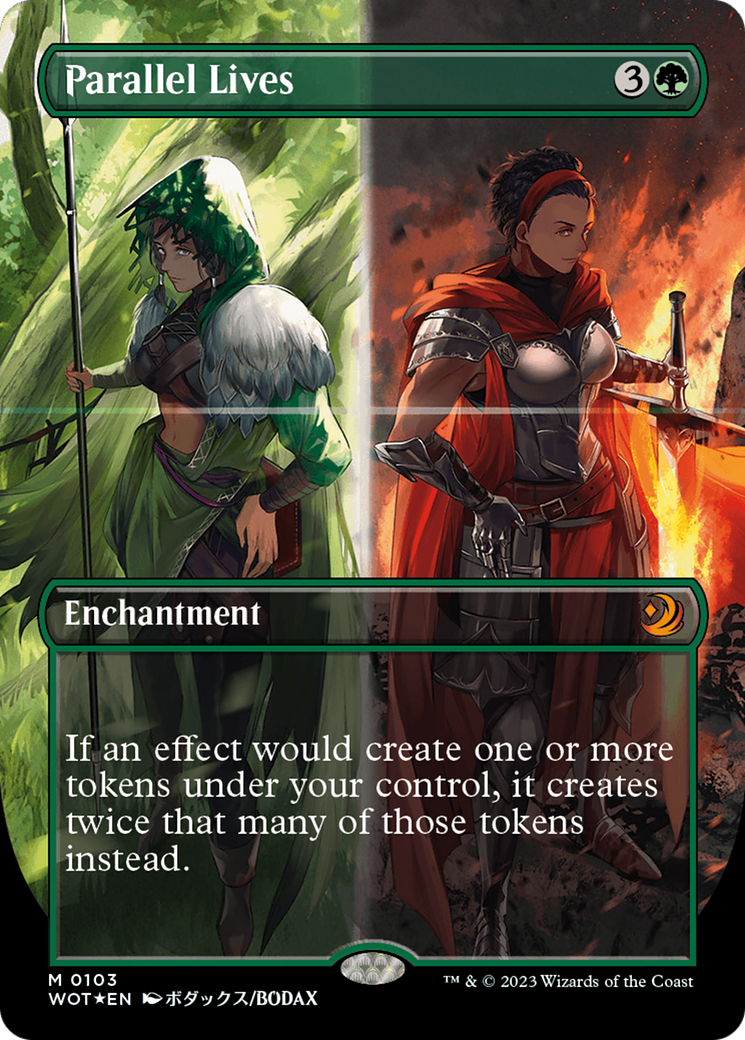 Parallel Lives (Anime Borderless) (Confetti Foil) [Wilds of Eldraine: Enchanting Tales] | Odin's Place