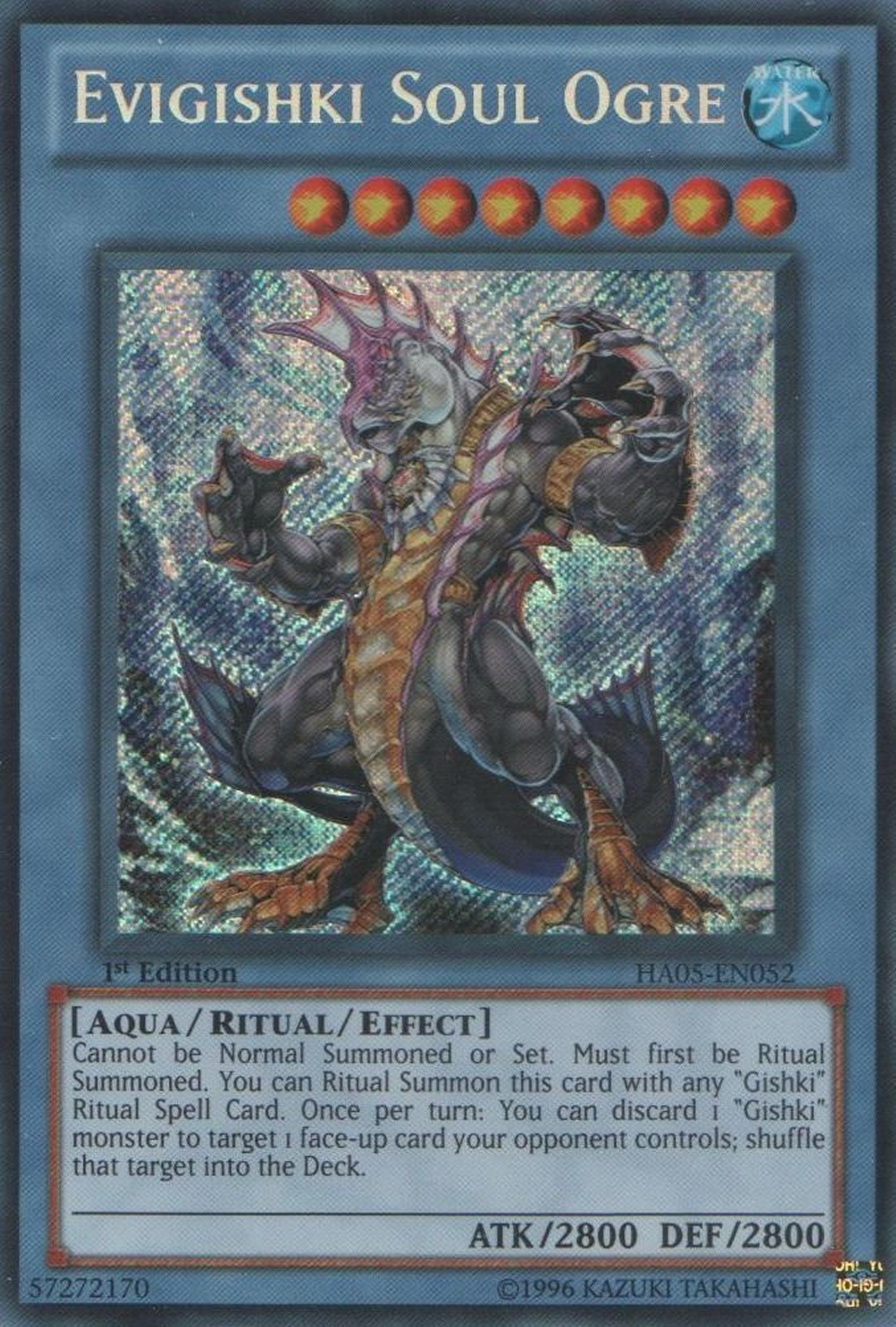 Evigishki Soul Ogre [HA05-EN052] Secret Rare | Odin's Place