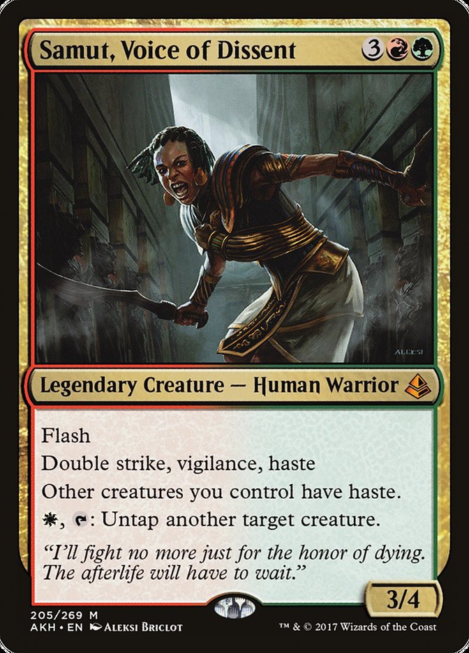 Samut, Voice of Dissent (205) [Amonkhet] | Odin's Place
