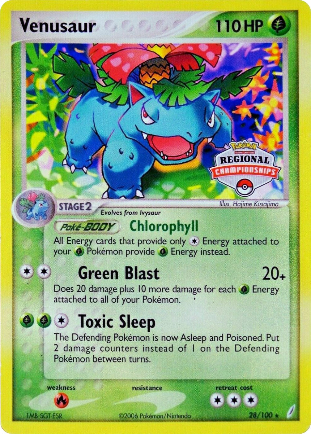 Venusaur (28/100) (Regional Championship Promo) [EX: Crystal Guardians] | Odin's Place
