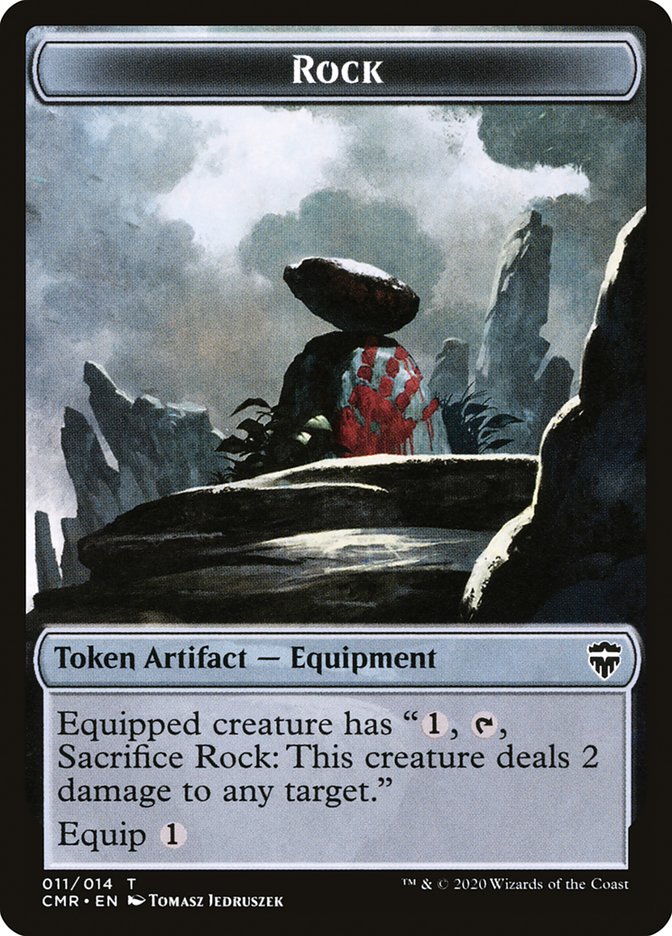 Rock Token [Commander Legends Tokens] | Odin's Place