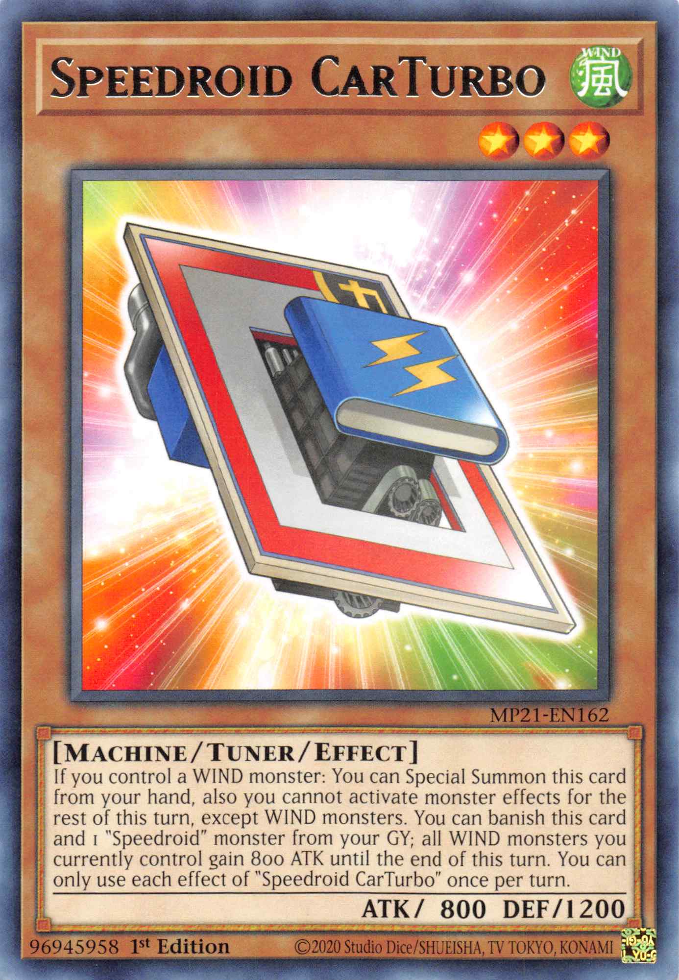 Speedroid CarTurbo [MP21-EN162] Rare | Odin's Place
