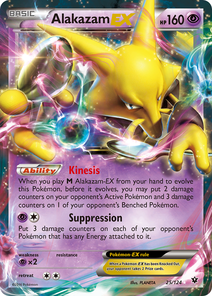 Alakazam EX (25/124) [XY: Fates Collide] | Odin's Place