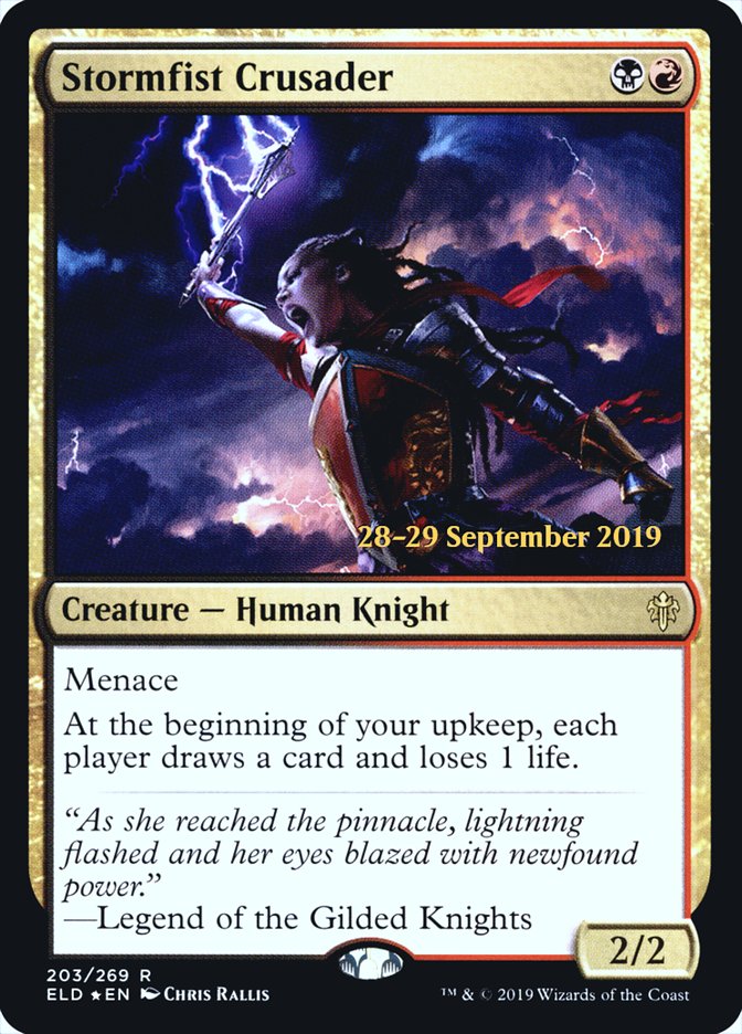 Stormfist Crusader [Throne of Eldraine Prerelease Promos] | Odin's Place