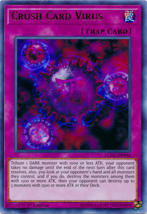 Crush Card Virus (Version 2) [LCKC-EN046] Ultra Rare | Odin's Place