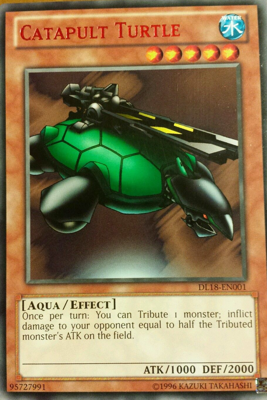 Catapult Turtle (Red) [DL18-EN001] Rare | Odin's Place