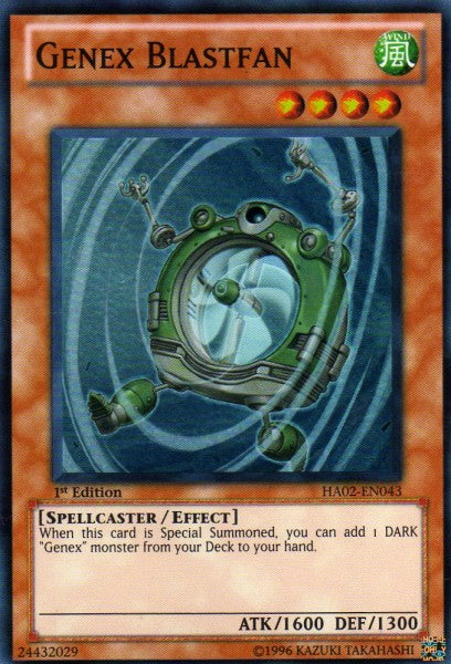 Genex Blastfan [HA02-EN043] Super Rare | Odin's Place
