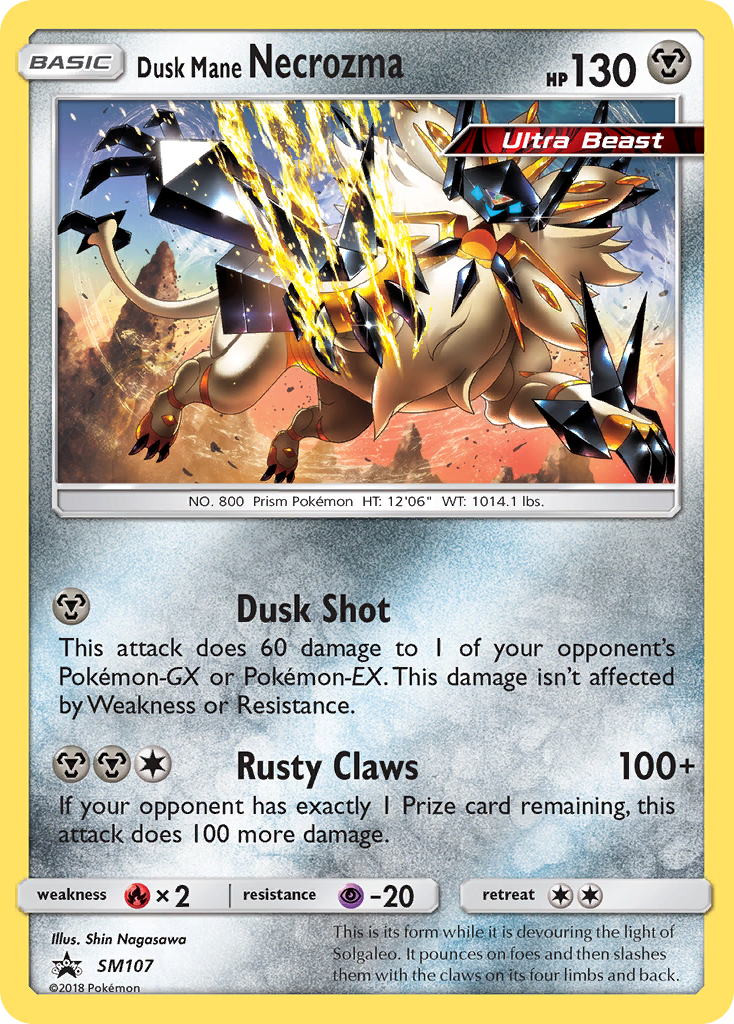 Dusk Mane Necrozma (SM107) [Sun & Moon: Black Star Promos] | Odin's Place