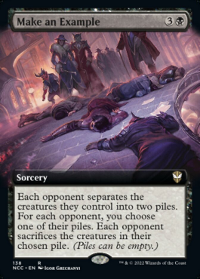 Make an Example (Extended Art) [Streets of New Capenna Commander] | Odin's Place