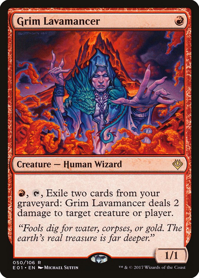 Grim Lavamancer (50) [Archenemy: Nicol Bolas] | Odin's Place
