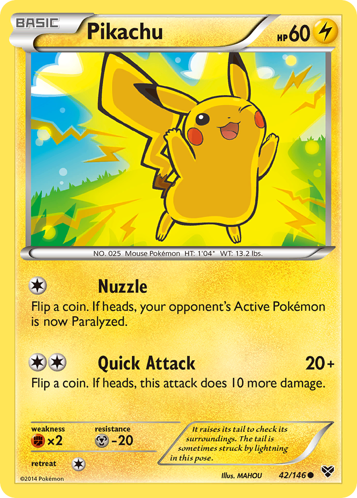 Pikachu (42/146) [XY: Base Set] | Odin's Place