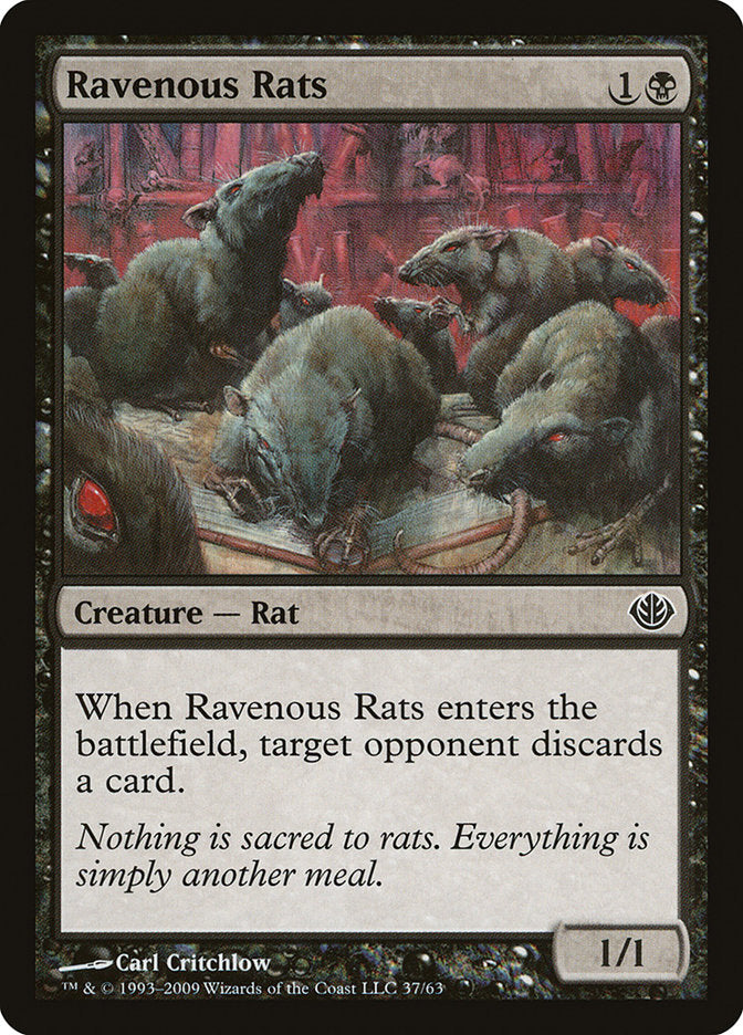 Ravenous Rats (37) [Duel Decks: Garruk vs. Liliana] | Odin's Place