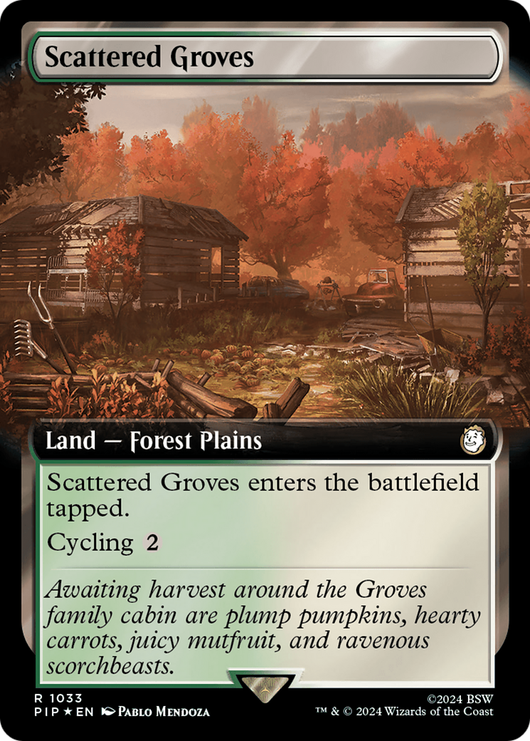 Scattered Groves (Extended Art) (Surge Foil) [Fallout] | Odin's Place