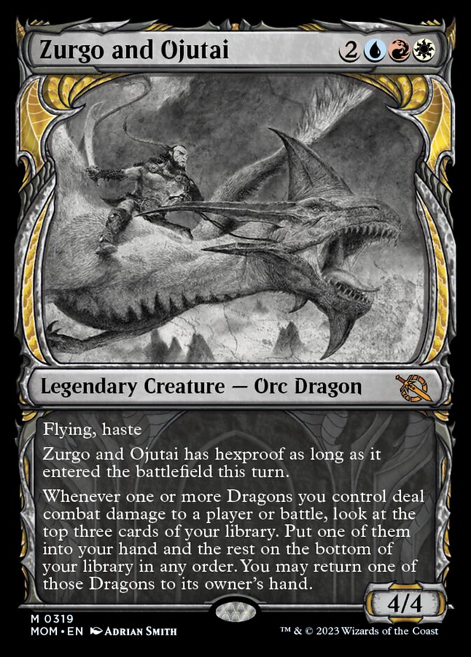 Zurgo and Ojutai (Showcase Planar Booster Fun) [March of the Machine] | Odin's Place
