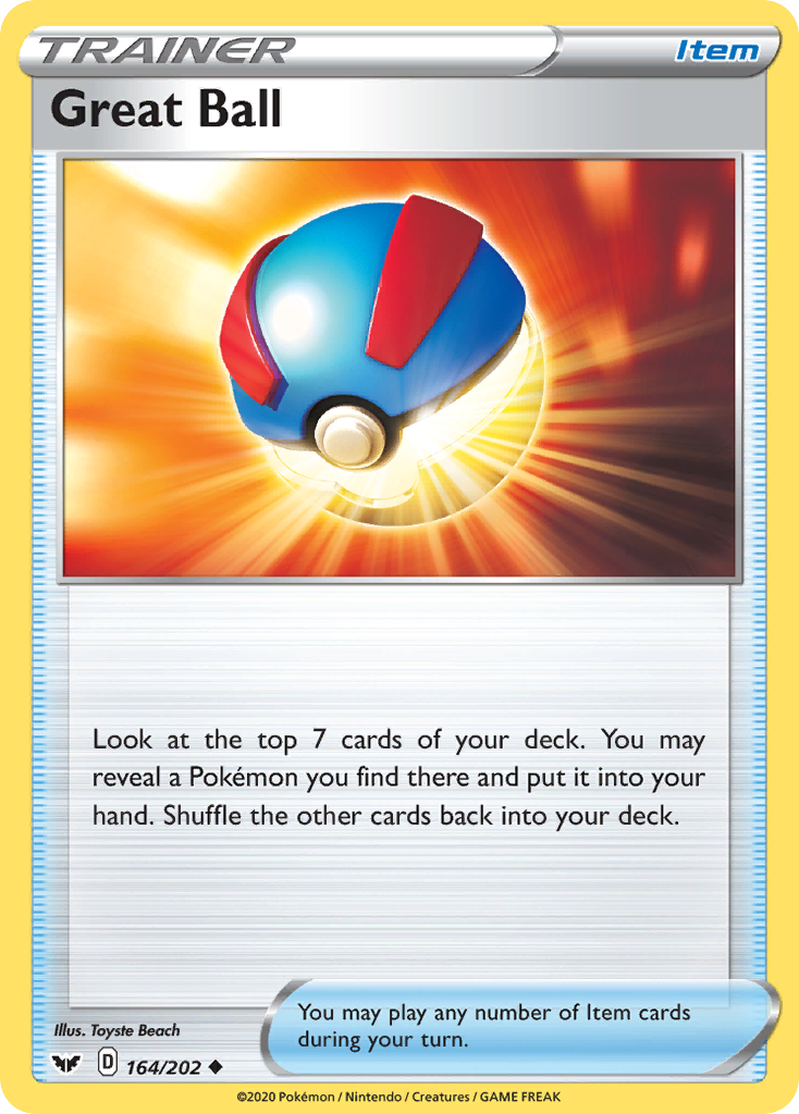 Great Ball (164/202) [Sword & Shield: Base Set] | Odin's Place