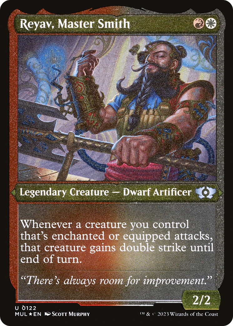 Reyav, Master Smith (Foil Etched) [Multiverse Legends] | Odin's Place