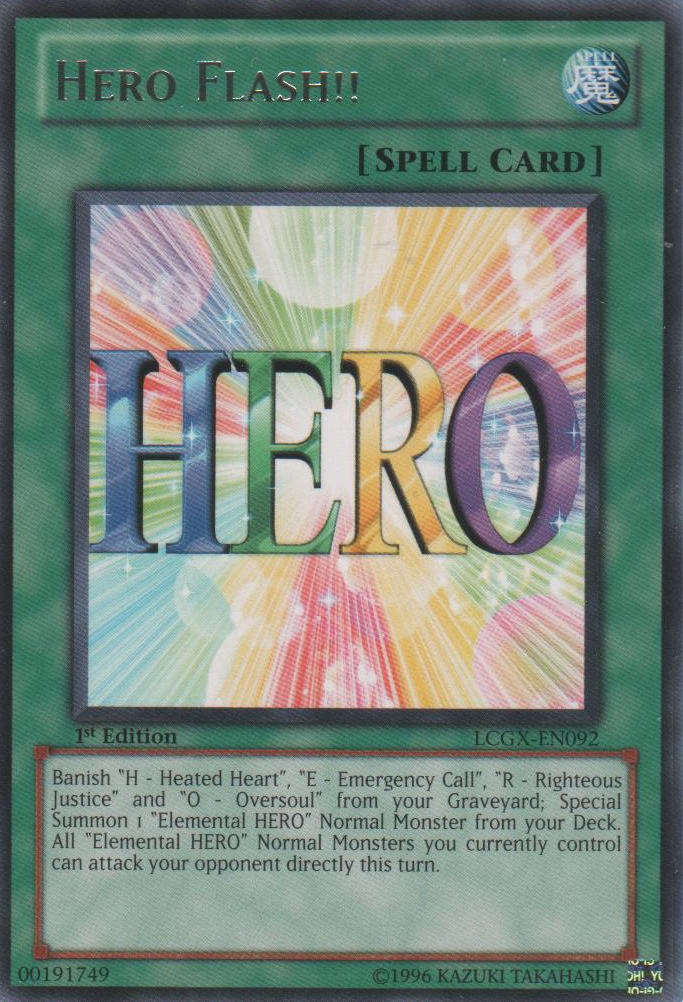 Hero Flash!! [LCGX-EN092] Rare | Odin's Place