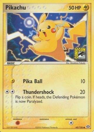 Pikachu (60/106) (2005 San Diego Comic Con) [Miscellaneous Cards] | Odin's Place