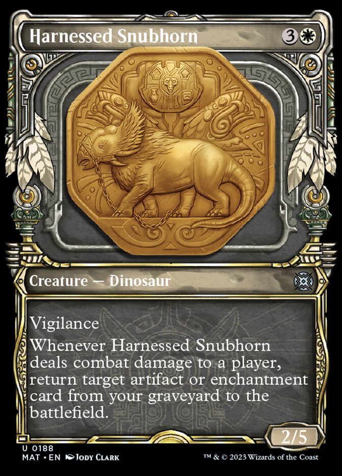 Harnessed Snubhorn (Showcase Halo Foil) [March of the Machine: The Aftermath] | Odin's Place