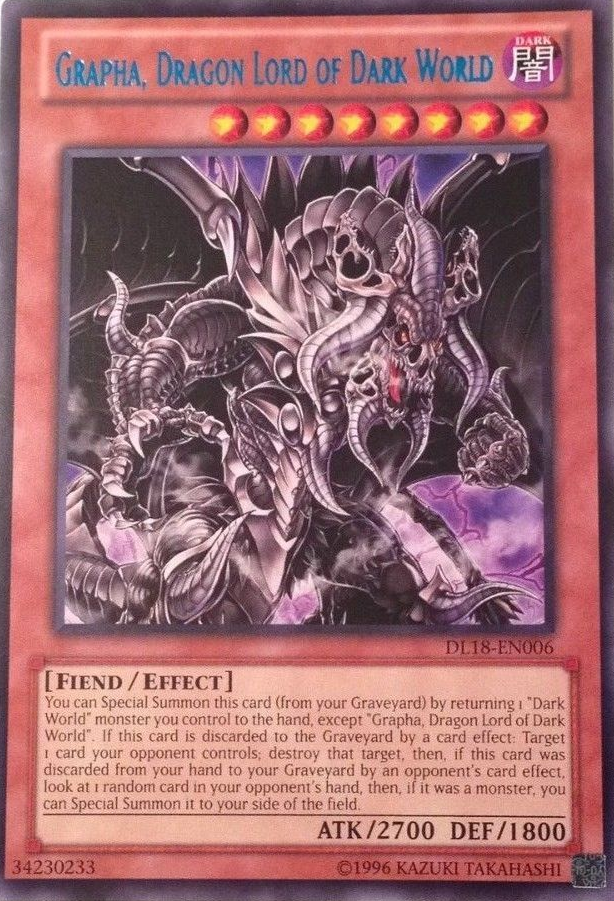Grapha, Dragon Lord of Dark World (Blue) [DL18-EN006] Rare | Odin's Place