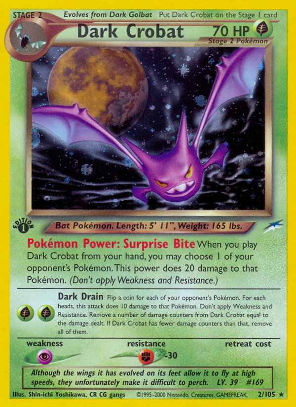 Dark Crobat (2/105) [Neo Destiny 1st Edition] | Odin's Place