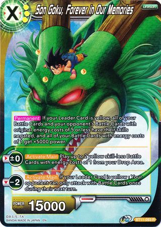 Son Goku, Forever in Our Memories (BT11-093) [Vermilion Bloodline 2nd Edition] | Odin's Place