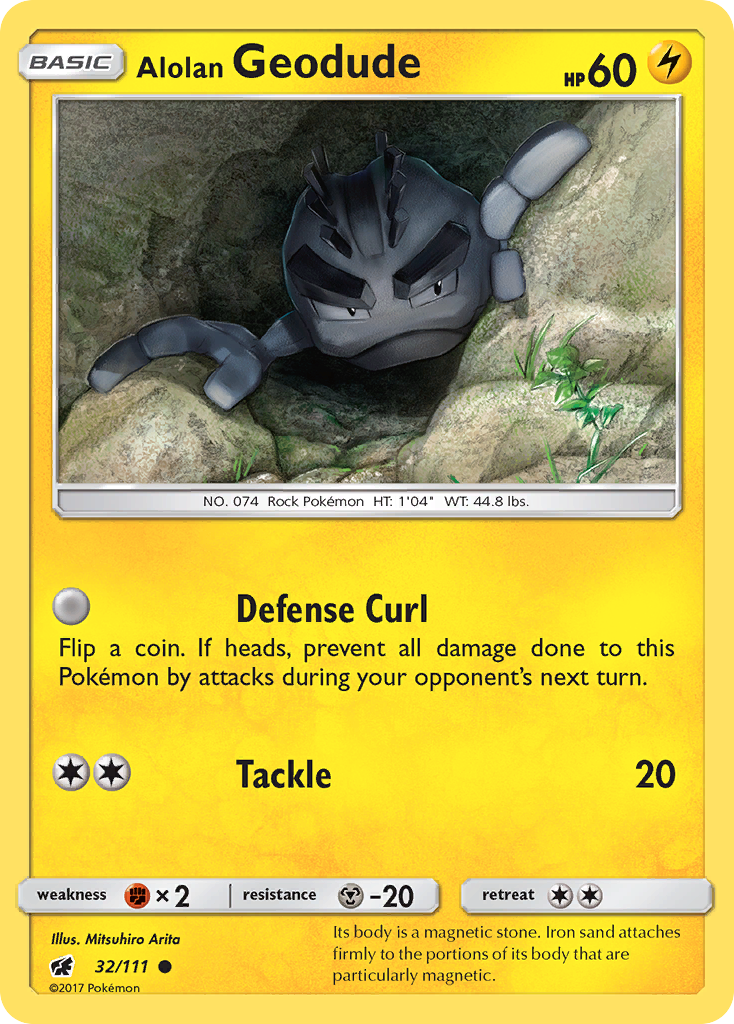 Alolan Geodude (32/111) [Sun & Moon: Crimson Invasion] | Odin's Place