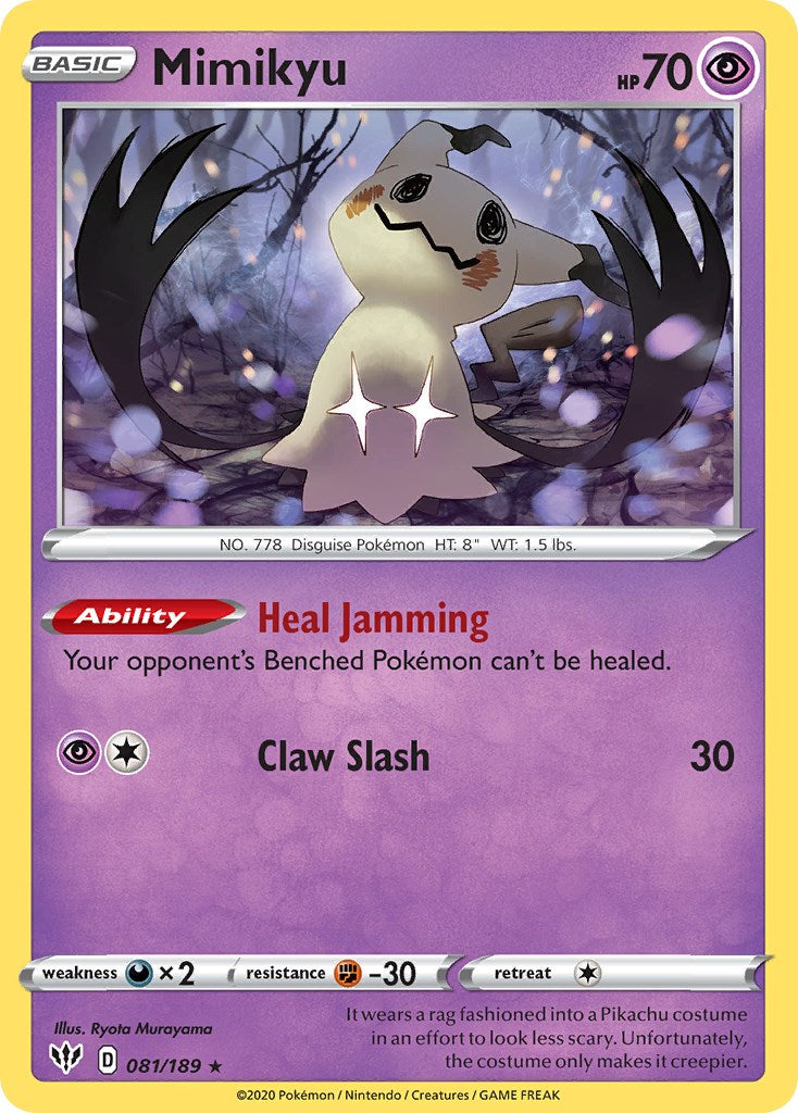 Mimikyu (081/189) (Cosmos Holo) [Sword & Shield: Darkness Ablaze] | Odin's Place