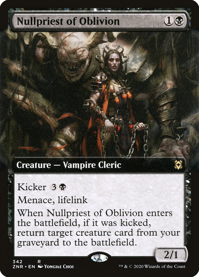 Nullpriest of Oblivion (Extended Art) [Zendikar Rising] | Odin's Place