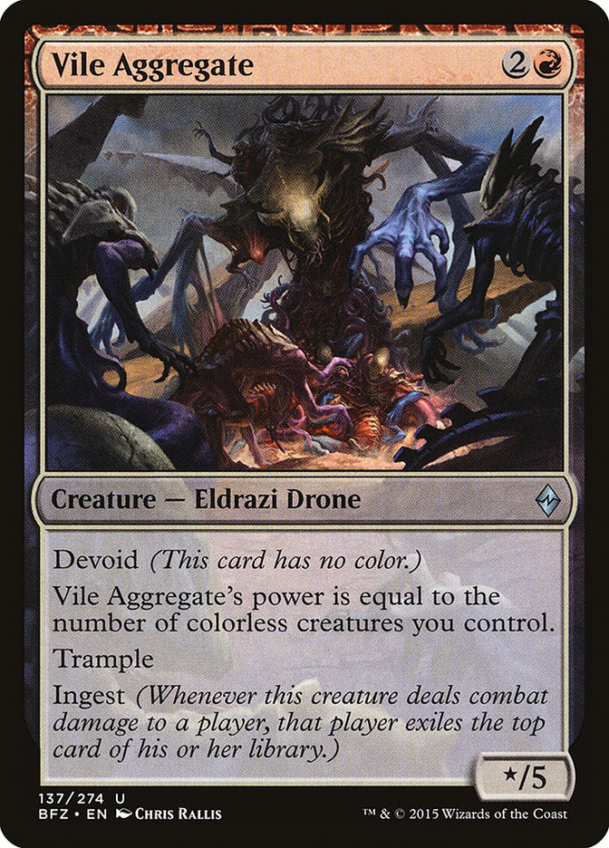 Vile Aggregate (137) [Battle for Zendikar] | Odin's Place