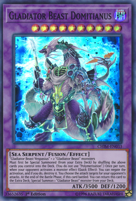 Gladiator Beast Domitianus [CHIM-EN033] Super Rare | Odin's Place
