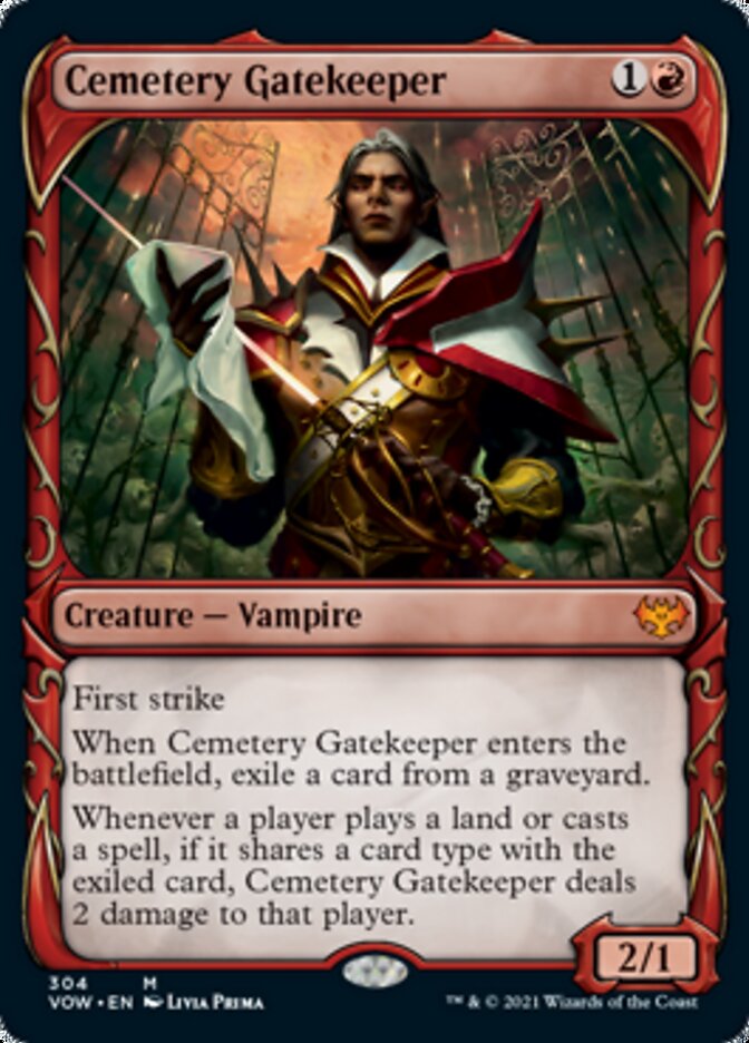 Cemetery Gatekeeper (Showcase Fang Frame) [Innistrad: Crimson Vow] | Odin's Place