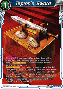 Tapion's Sword (BT14-059) [Cross Spirits] | Odin's Place