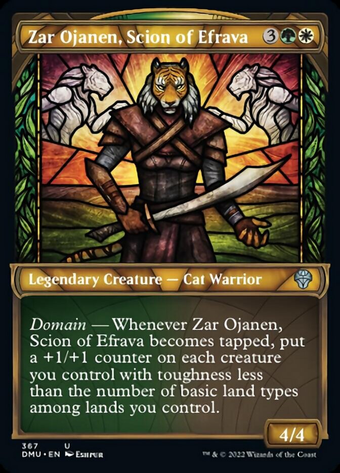 Zar Ojanen, Scion of Efrava (Showcase Textured) [Dominaria United] | Odin's Place